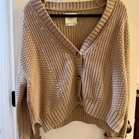 Abercrombie & Fitch Sweaters - Abercrombie & Fitch Tan Cardigan Sweater